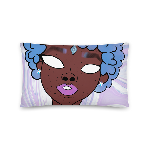 Blue Booberry Basic Pillow