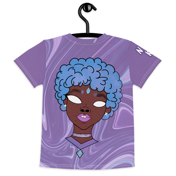 Blue Booberry Kids Crew Neck T-shirt