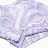 Blue Boooberry Recycled Long-Sleeve Crop Top