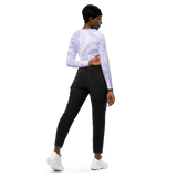 Blue Boooberry Recycled Long-Sleeve Crop Top