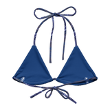 Berry Blues All-Over Print Recycled String Bikini Top