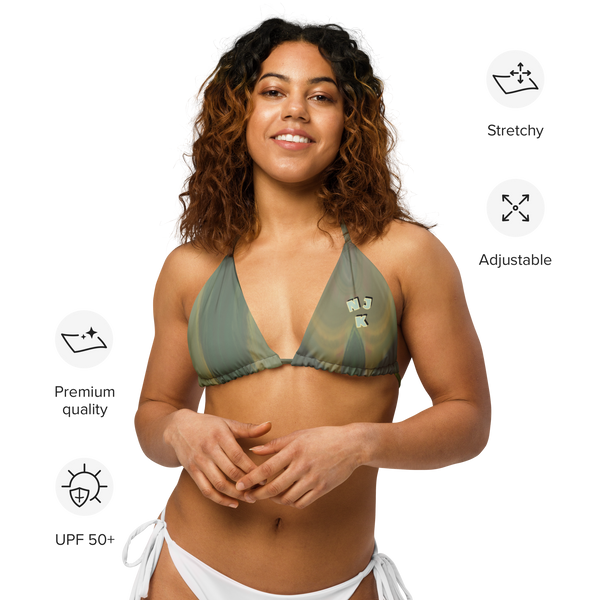 Big Booty Belle All-Over Print Recycled String Bikini Top