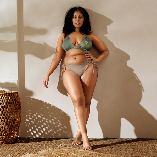 Big Booty Belle All-Over Print Recycled String Bikini Top