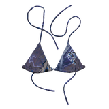 Berry Blues All-Over Print Recycled String Bikini Top