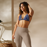Berry Blues All-Over Print Recycled String Bikini Top