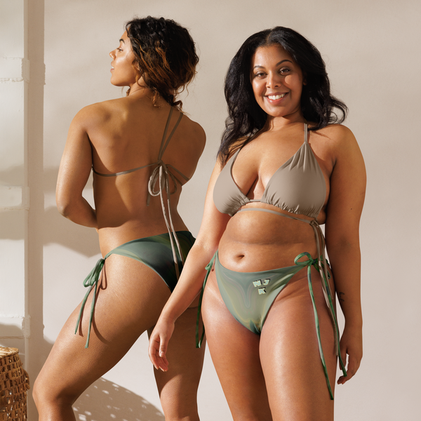 Big Booty Belle All-Over Print Recycled String Bikini Bottom