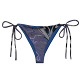 Berry Blues All-Over Print Recycled String Bikini Bottom