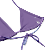 Blue Booberry All-Over Print Recycled String Bikini