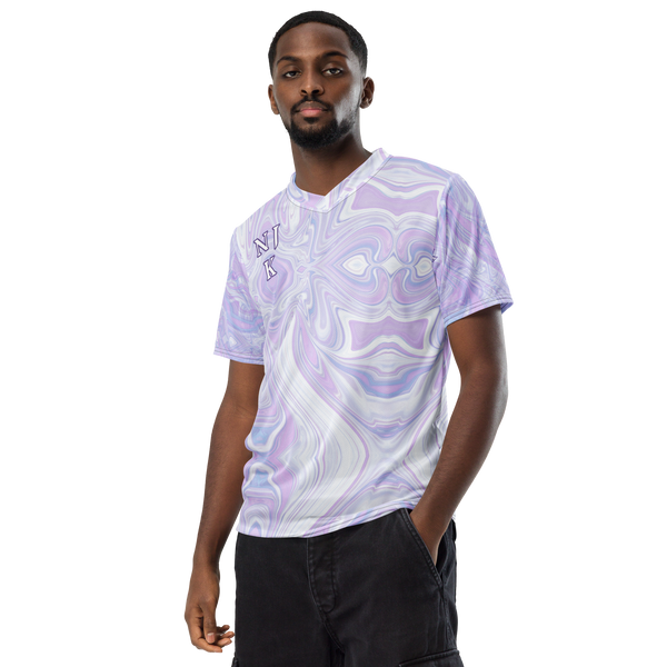 Blue Booberry Recycled Unisex Sports Jersey