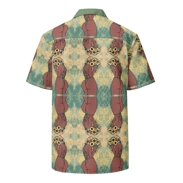 Bald Big Booty Belle Unisex Button Shirt