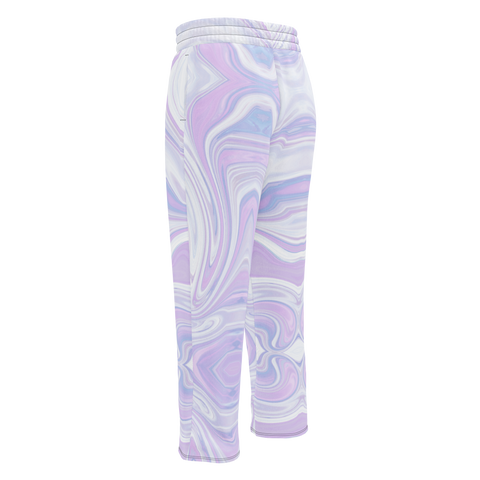 Blue Booberry Wide-Leg Joggers