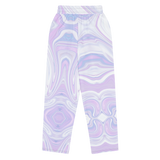 Blue Booberry Wide-Leg Joggers