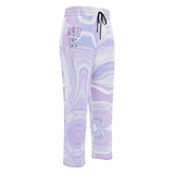 Blue Booberry Wide-Leg Joggers