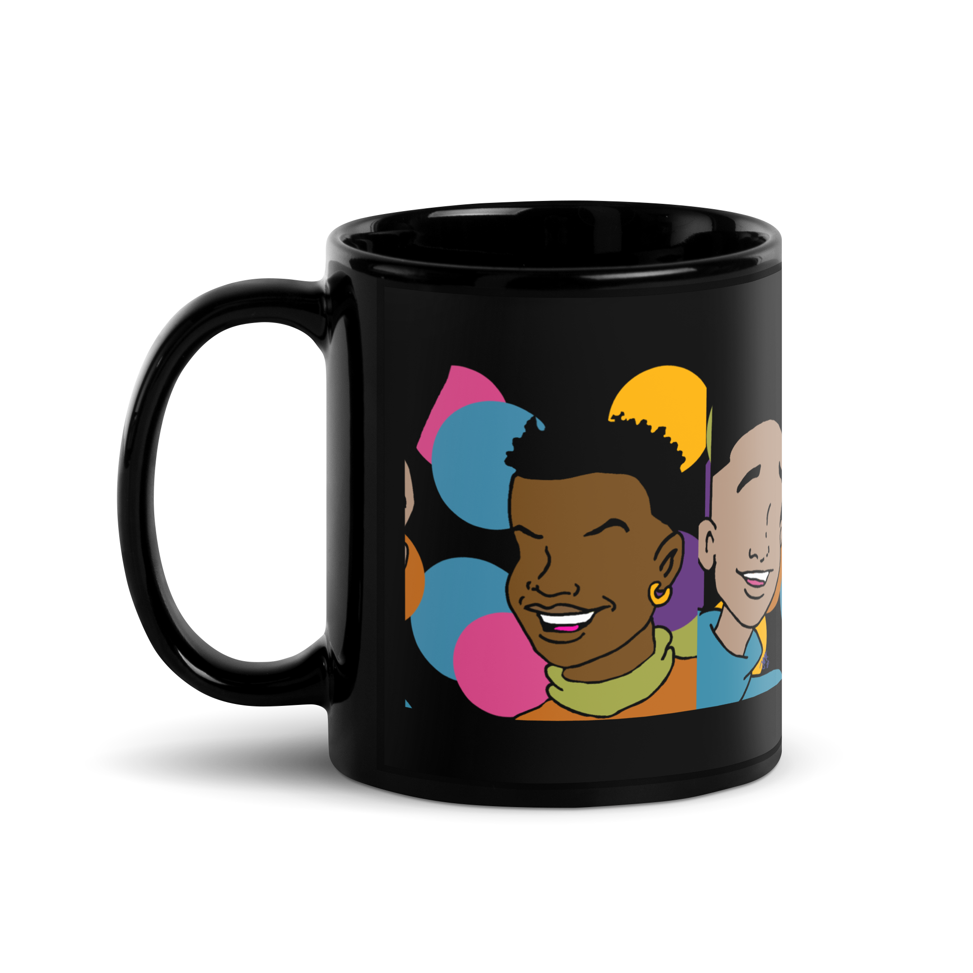 Party In The House Black Glossy Mug