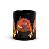 The Za Black Glossy Mug