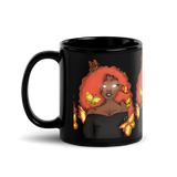 The Za Black Glossy Mug