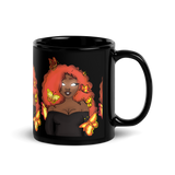 The Za Black Glossy Mug