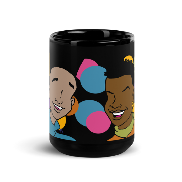 Party In The House Black Glossy Mug