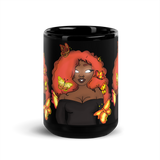 The Za Black Glossy Mug