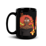 The Za Black Glossy Mug