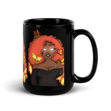 The Za Black Glossy Mug