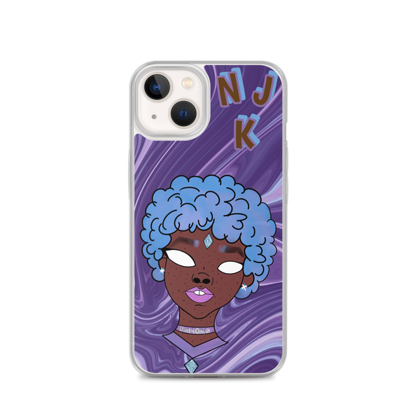 Blue Booberry iPhone Case