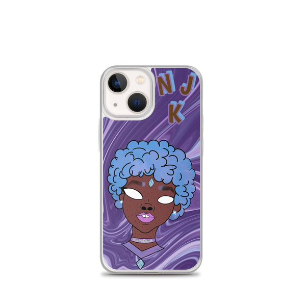 Blue Booberry iPhone Case