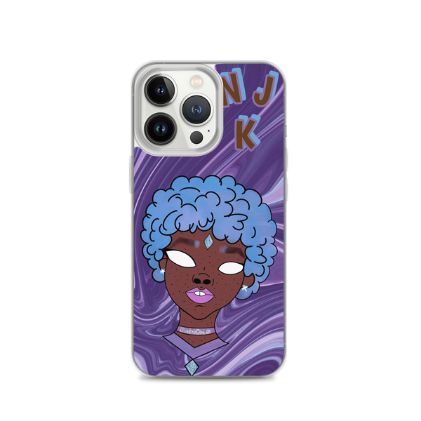 Blue Booberry iPhone Case