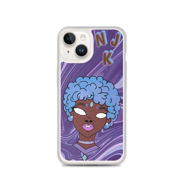 Blue Booberry iPhone Case