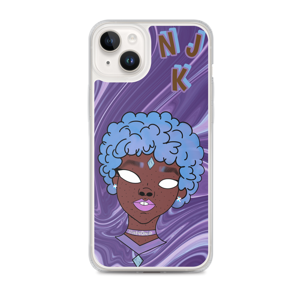 Blue Booberry iPhone Case