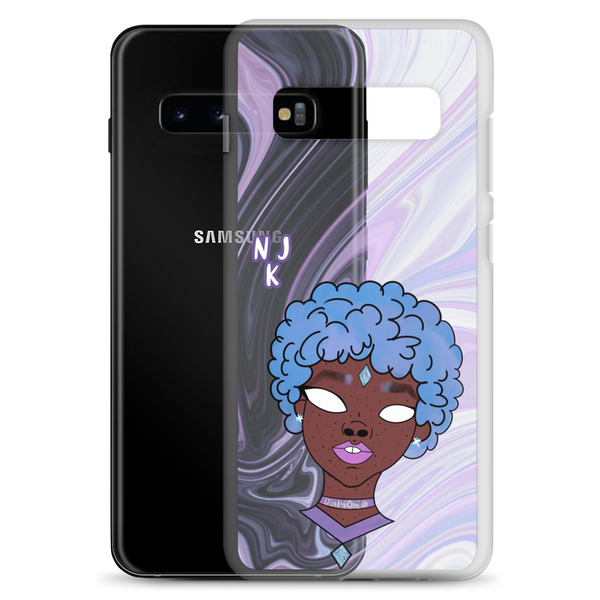 Blue Booberry Clear Case for Samsung®