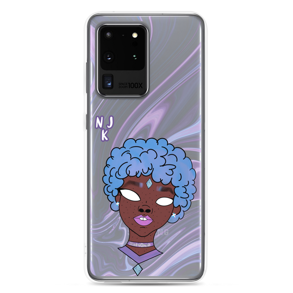Blue Booberry Clear Case for Samsung®