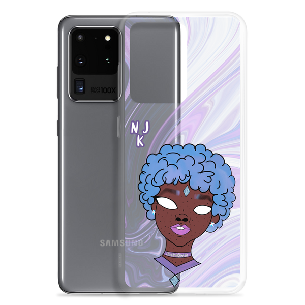 Blue Booberry Clear Case for Samsung®