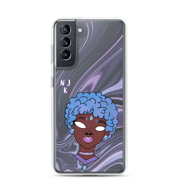 Blue Booberry Clear Case for Samsung®