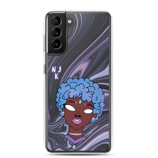 Blue Booberry Clear Case for Samsung®