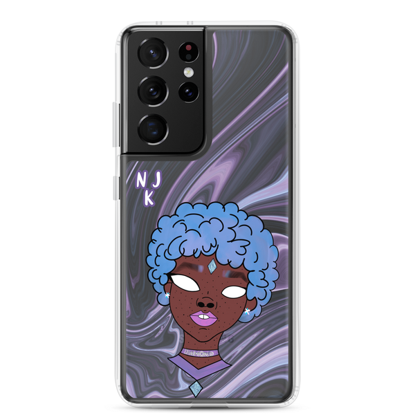 Blue Booberry Clear Case for Samsung®