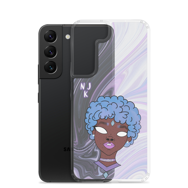 Blue Booberry Clear Case for Samsung®