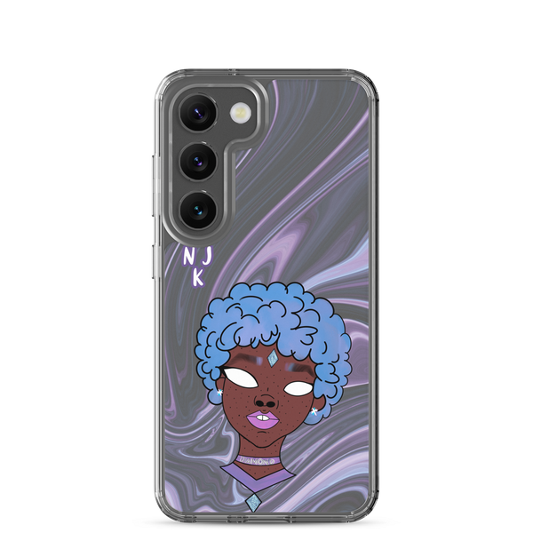 Blue Booberry Clear Case for Samsung®