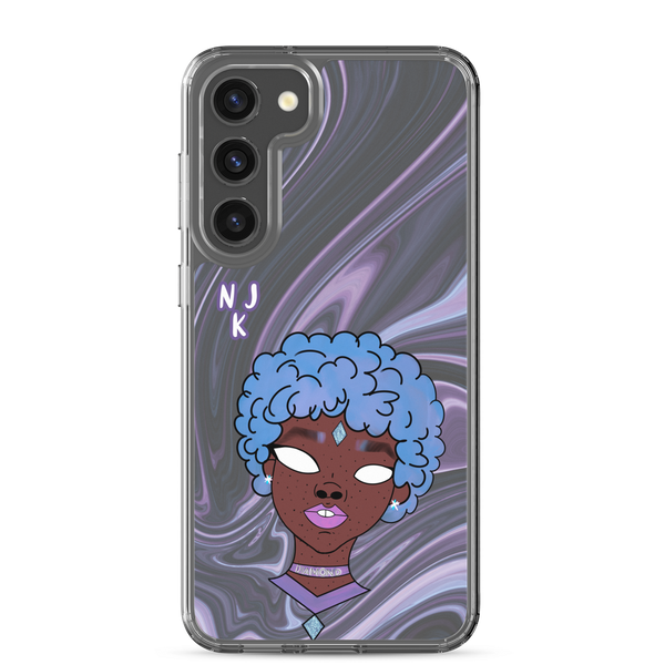 Blue Booberry Clear Case for Samsung®