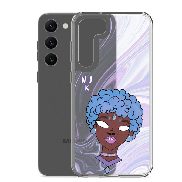 Blue Booberry Clear Case for Samsung®