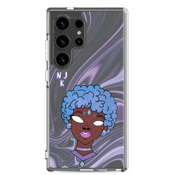 Blue Booberry Clear Case for Samsung®