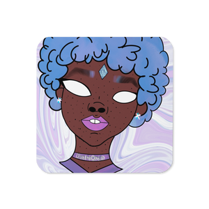 Blue Booberry Cork-Back Coaster