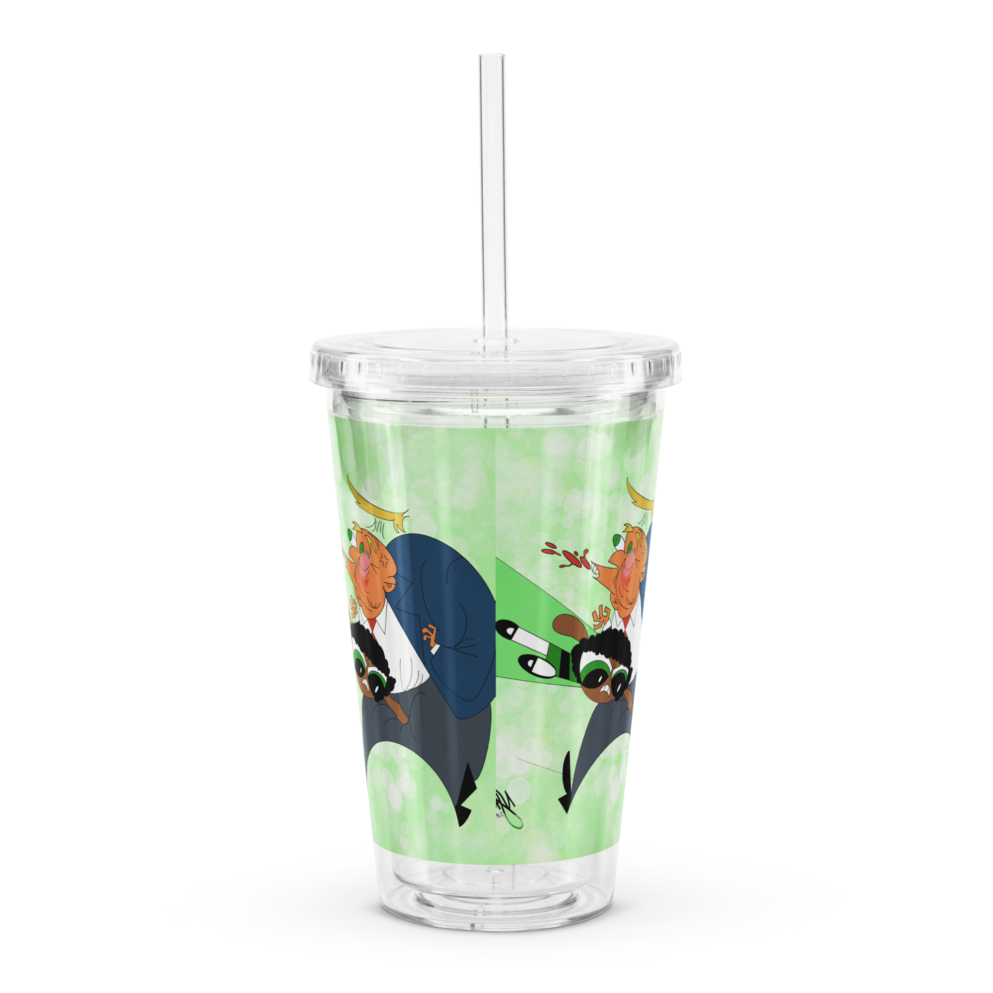 MAWorseA Clear Plastic Tumbler
