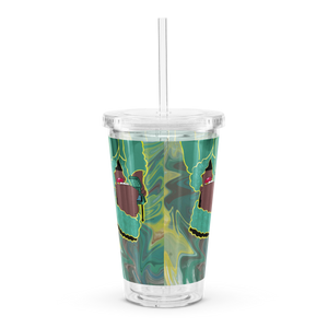 Blesser Bart Clear Plastic Tumbler