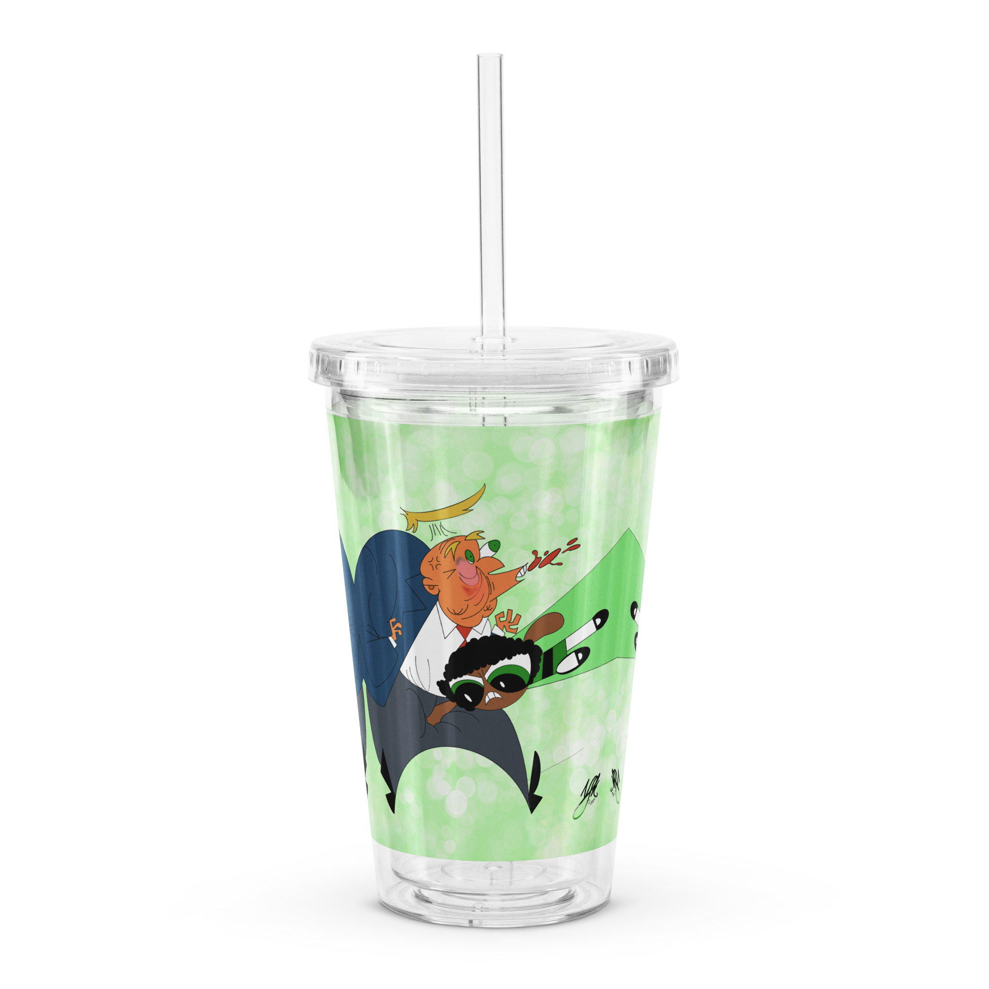 MAWorseA Clear Plastic Tumbler