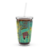 Blesser Bart Clear Plastic Tumbler