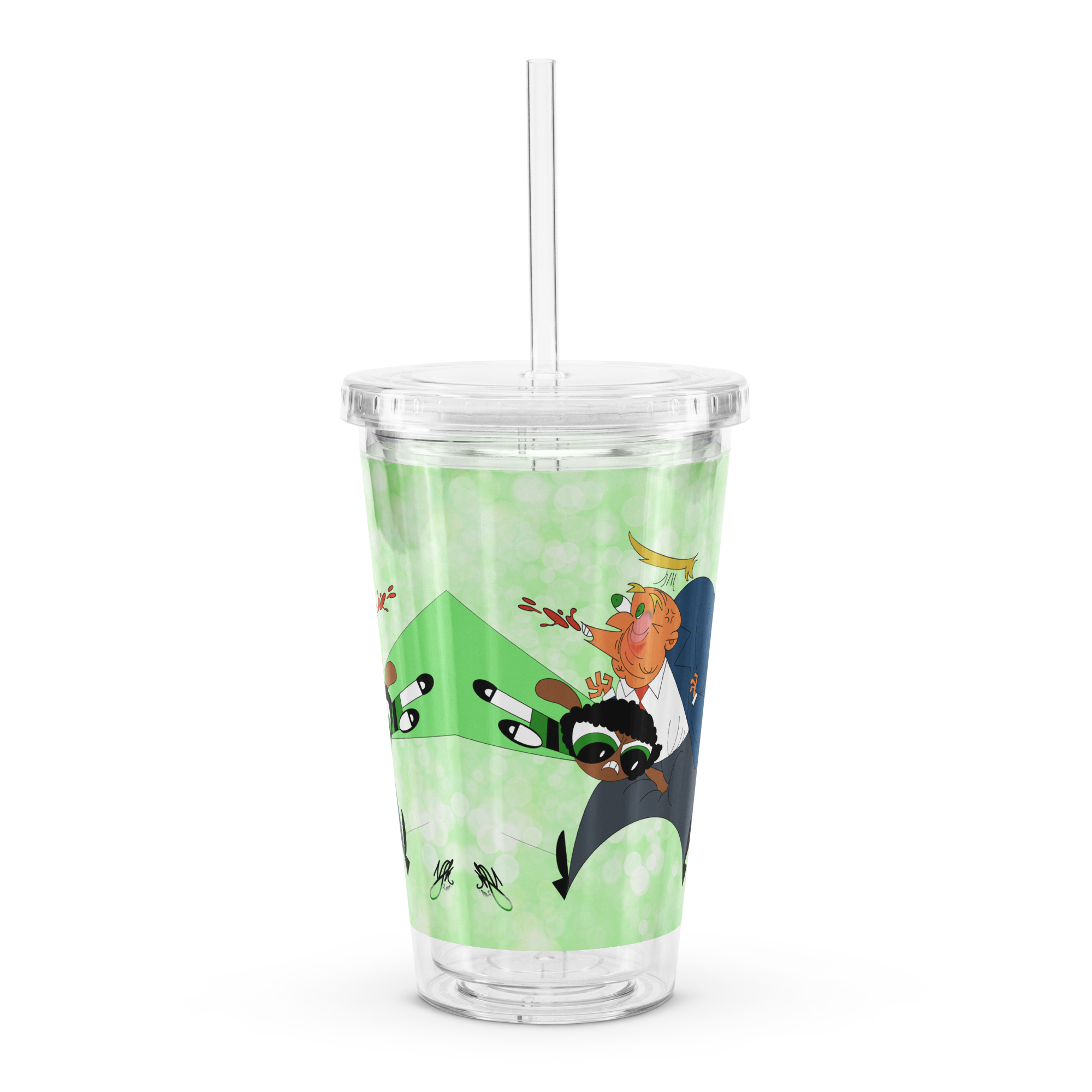 MAWorseA Clear Plastic Tumbler
