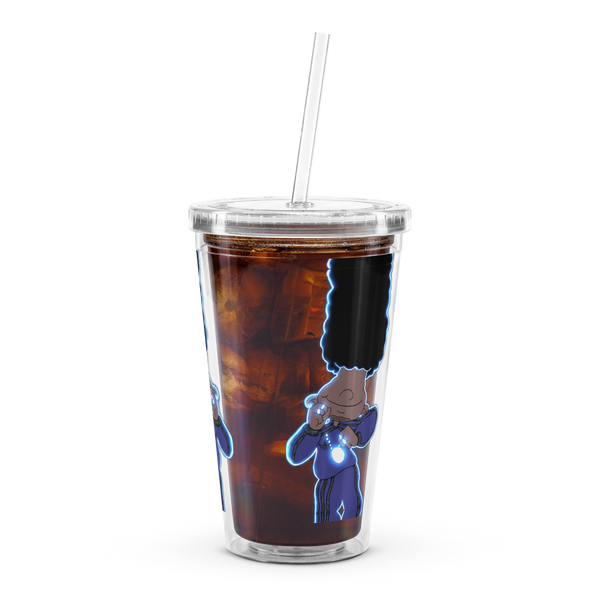 Berry Blues Clear Plastic Tumbler