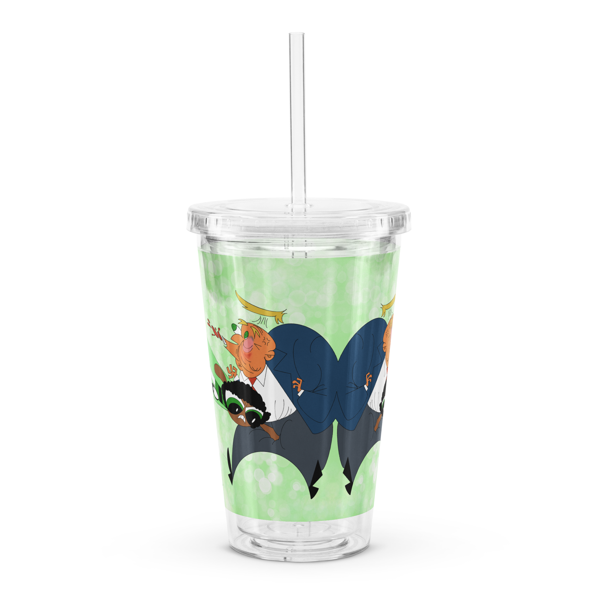 MAWorseA Clear Plastic Tumbler