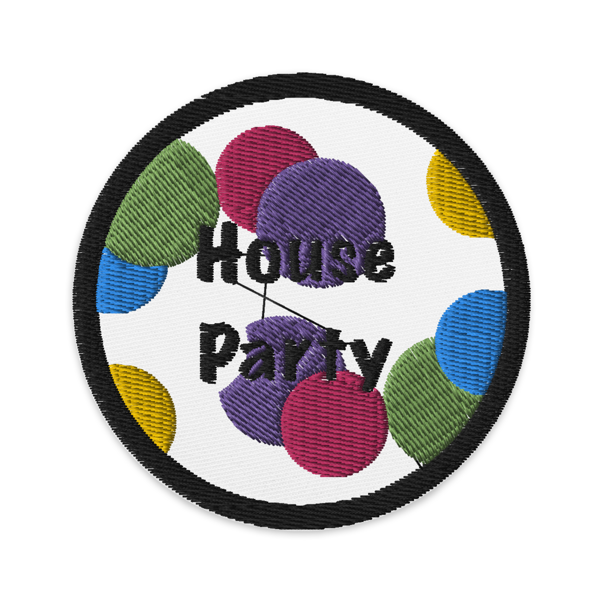 Party In The House Embroidered Patches